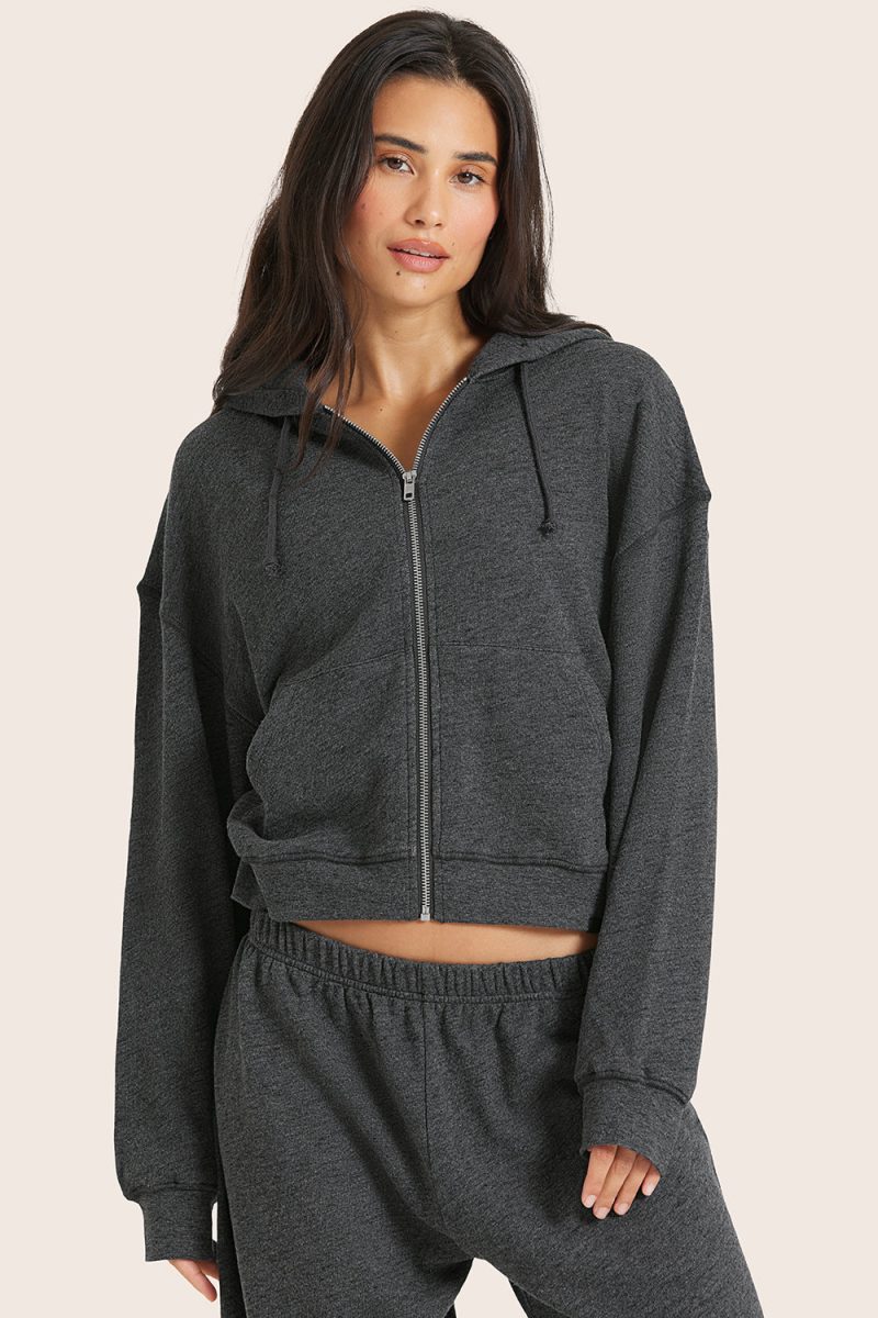 LIGHTWEIGHTSWEATS CLASSICZIPHOODIE PEPPERHEATHERGREY 1 9533