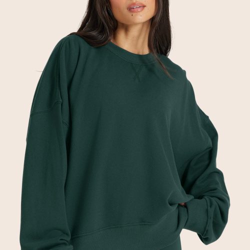 LIGHWEIGHTSWEATS CLASSICOLDSCHOOLCREWNECK IVY 1 11739