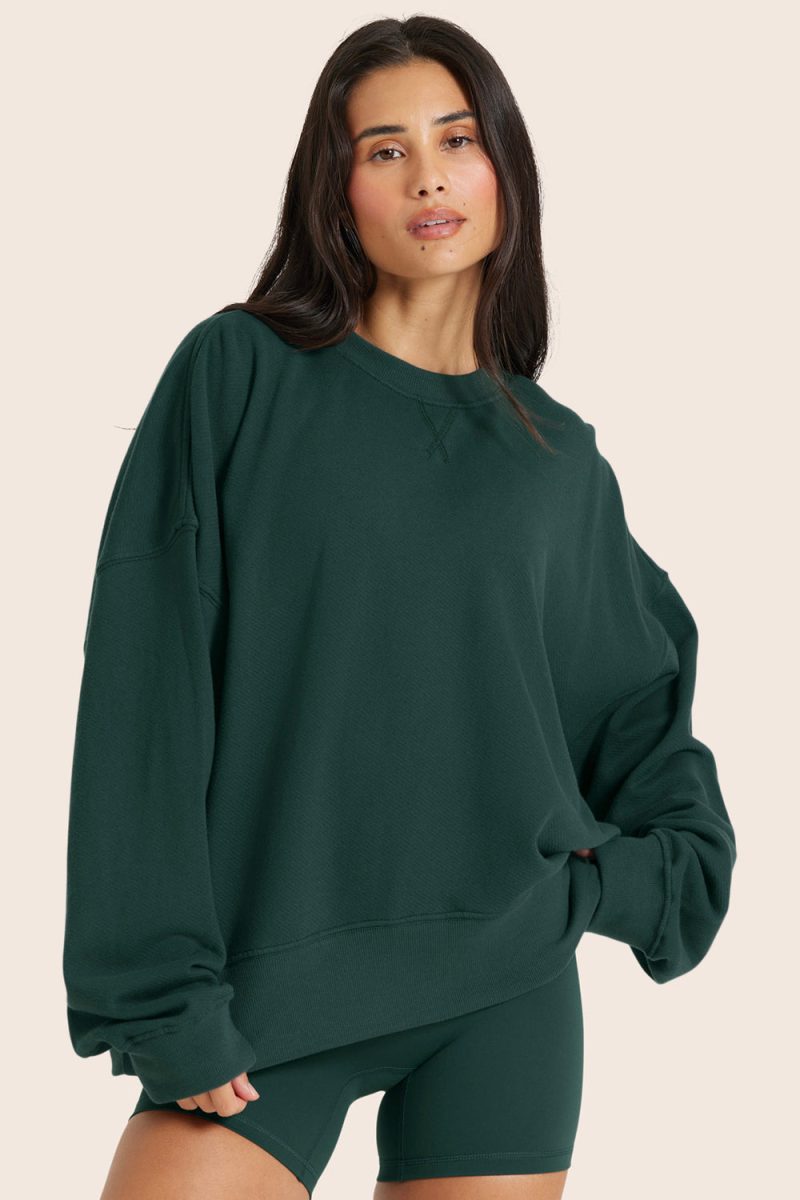 LIGHWEIGHTSWEATS CLASSICOLDSCHOOLCREWNECK IVY 1 11739