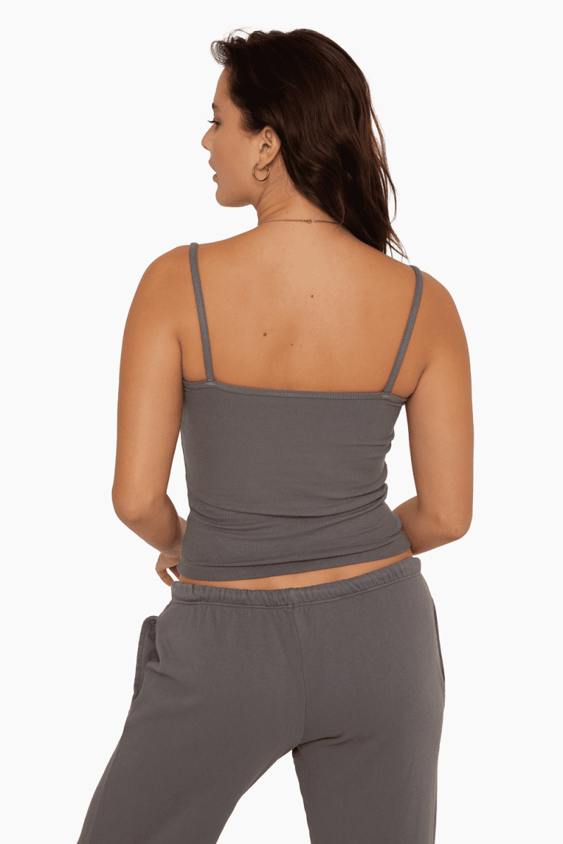 SET ACTIVE BASICS RIBBED CLASSIC CAMI GRAPHITE 3