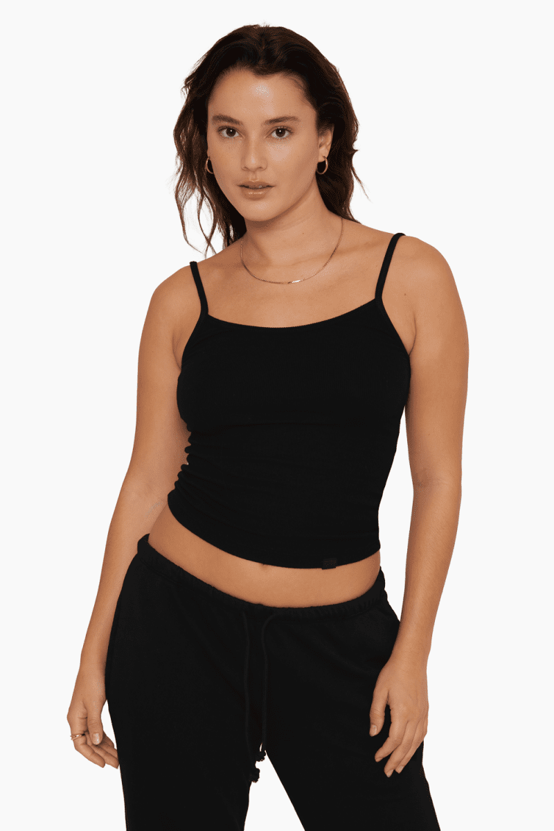 SET ACTIVE BASICS RIBBED CLASSIC CAMI ONYX 2