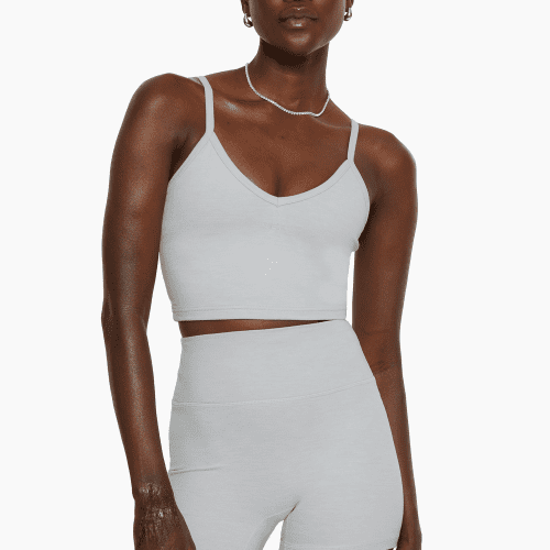 SET ACTIVE FORMCLOUD MINI V LONGLINE BRA ACTIVE HEATHER GREY 3