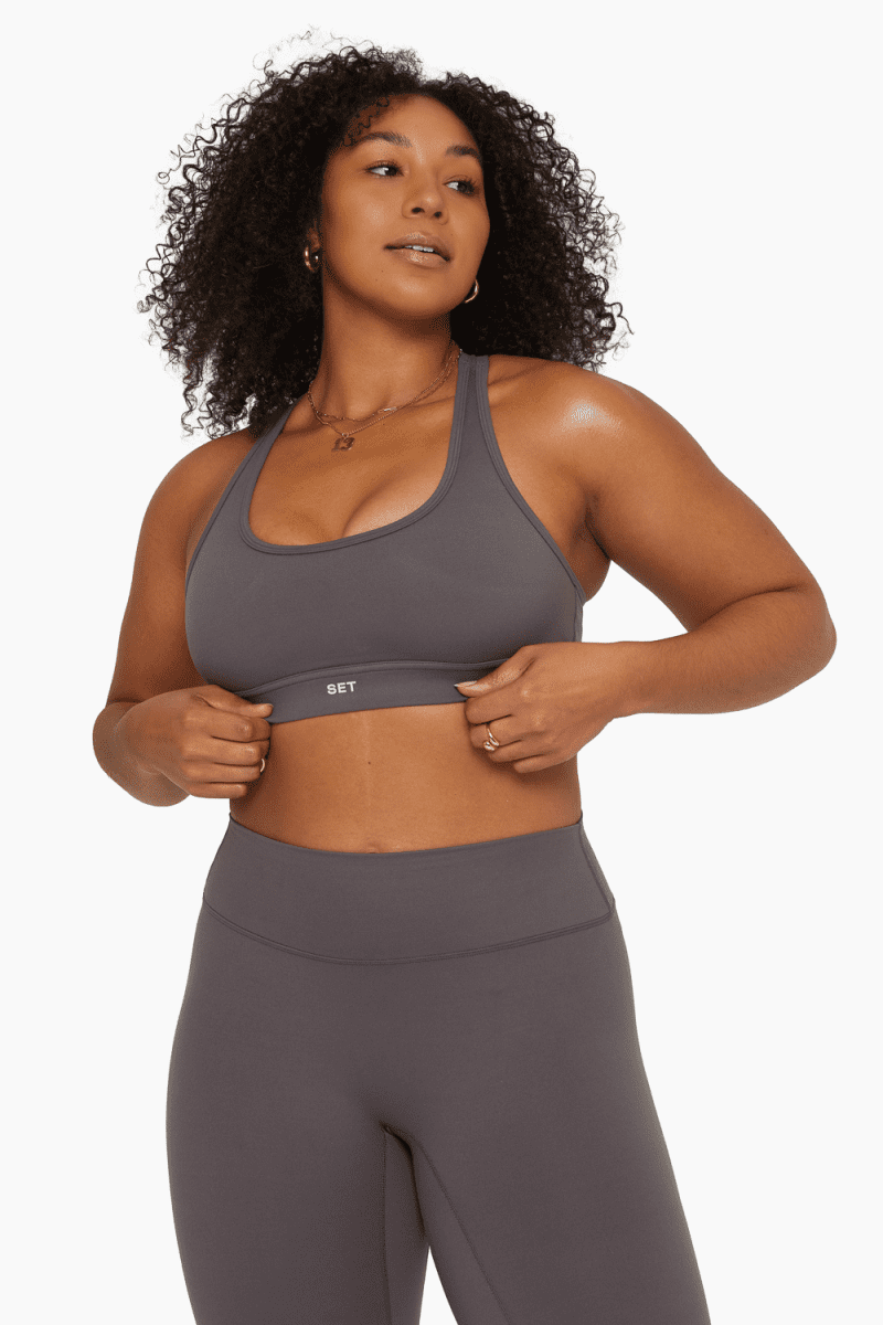 SET ACTIVE FORMCLOUD RACER BACK BRA ACTIVE GRAPHITE 2