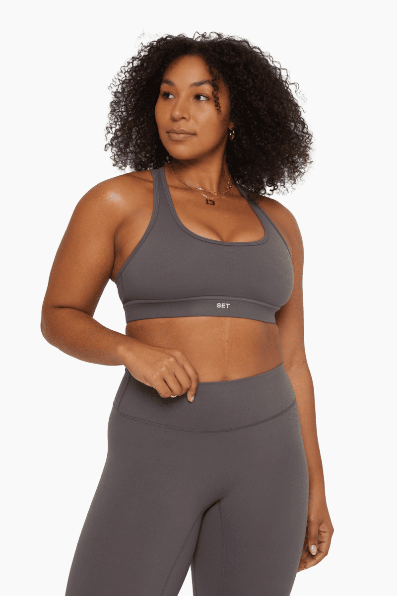 SET ACTIVE FORMCLOUD RACER BACK BRA ACTIVE GRAPHITE 3