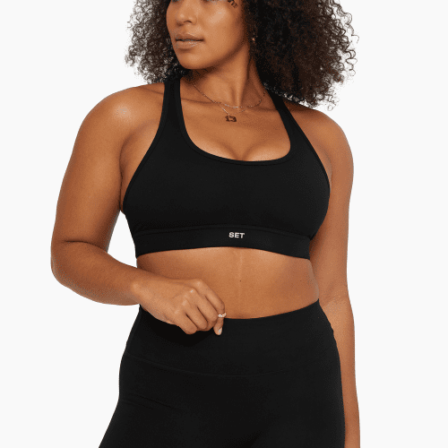 SET ACTIVE FORMCLOUD RACER BACK BRA ACTIVE ONYX 1