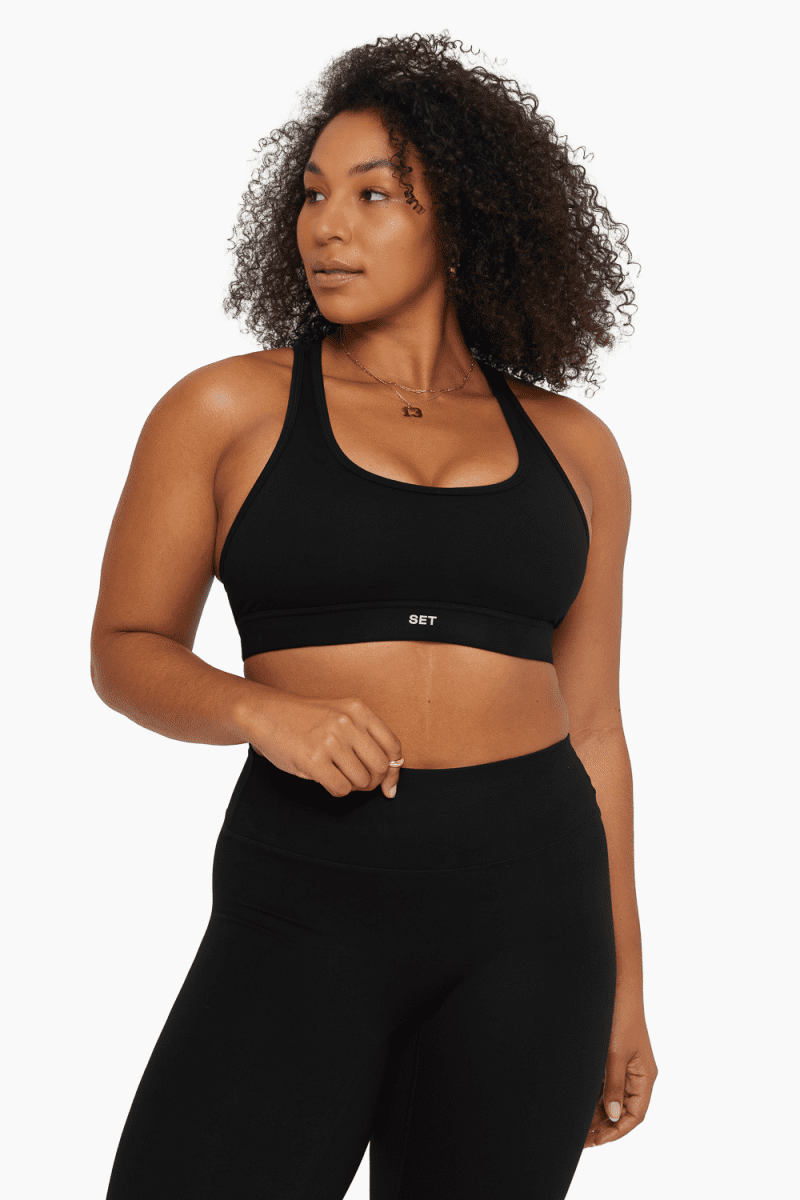 SET ACTIVE FORMCLOUD RACER BACK BRA ACTIVE ONYX 1