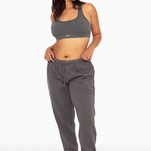 SET ACTIVE HEAVY COTTON DRAWSTRING SWEATPANTS SWEATS GRAPHITE 4