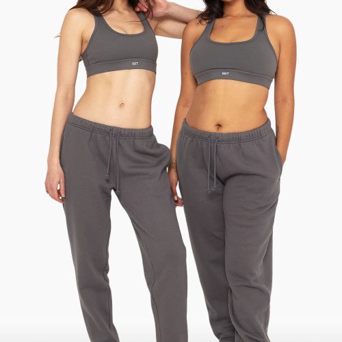 SET ACTIVE HEAVY COTTON DRAWSTRING SWEATPANTS SWEATS GRAPHITE 6