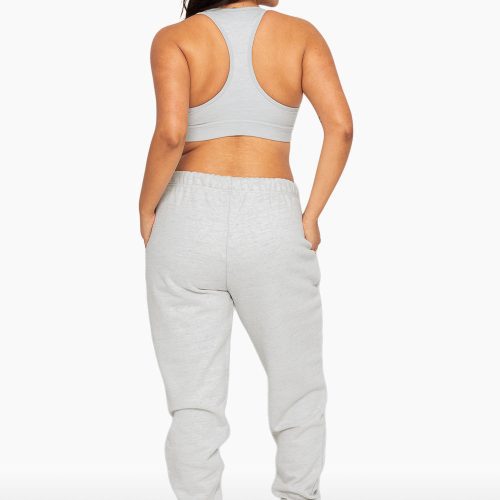 SET ACTIVE HEAVY COTTON DRAWSTRING SWEATPANTS SWEATS HEATHER GREY 6