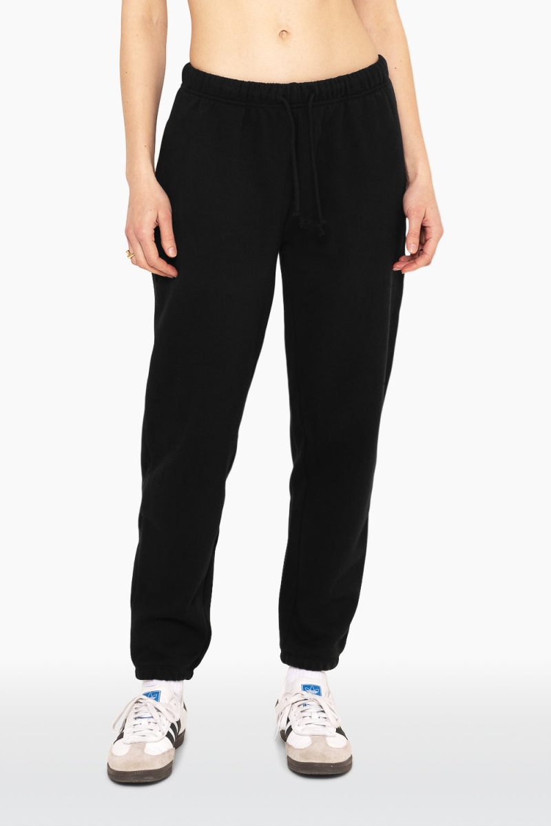 SET ACTIVE HEAVY COTTON DRAWSTRING SWEATPANTS SWEATS ONYX 1