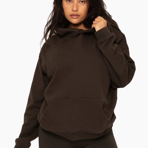 SET ACTIVE HEAVY COTTON HOODIE SWEATS ESPRESSO 4