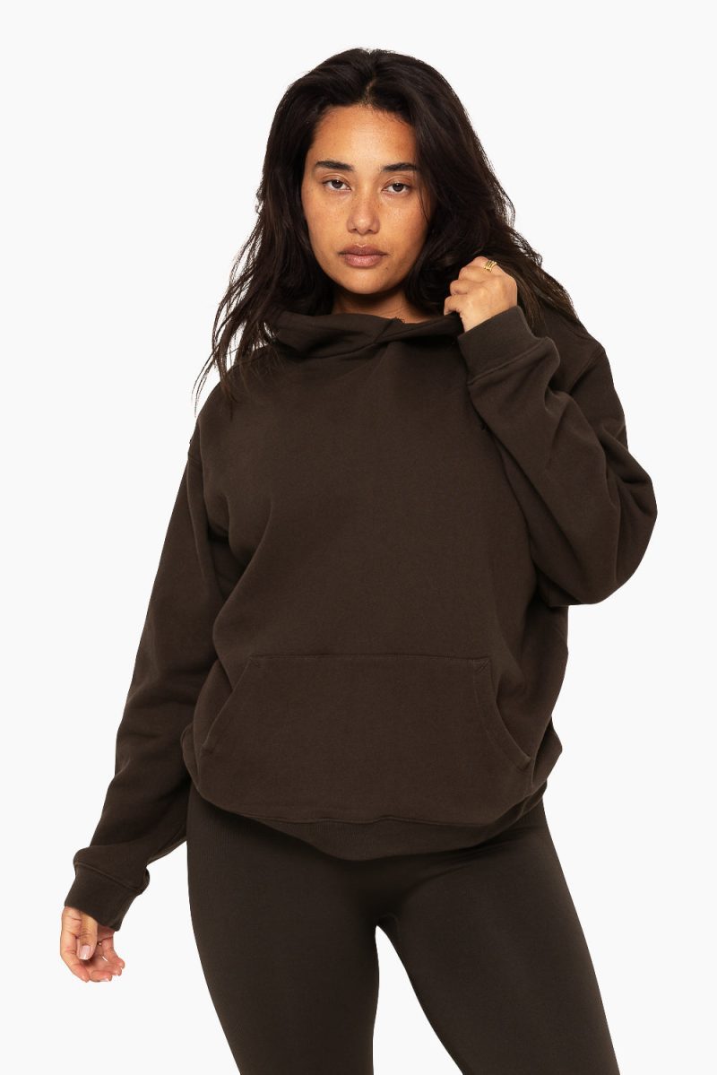 SET ACTIVE HEAVY COTTON HOODIE SWEATS ESPRESSO 4