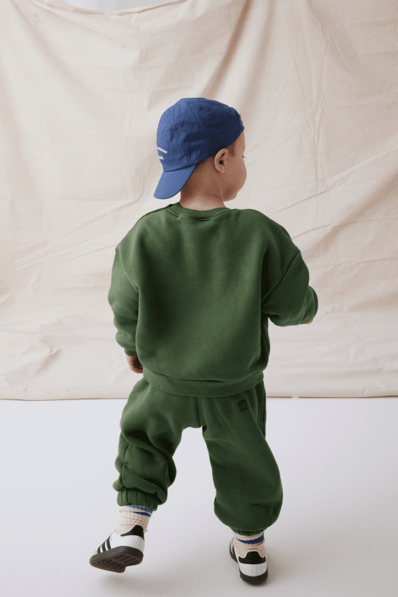 SET ACTIVE HEAVY COTTON KIDS CREWNECK SWEATS ROSEMARY 3