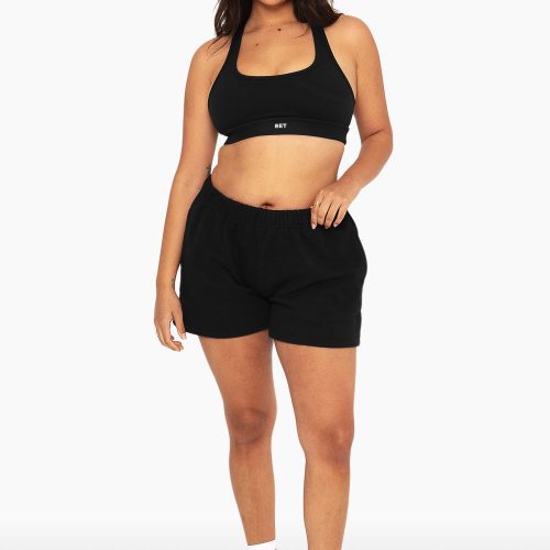 SET ACTIVE HEAVY COTTON SWEAT SHORTS SWEATS ONYX 5