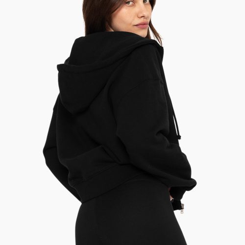 SET ACTIVE HEAVY COTTON ZIP HOODIE SWEATS ONYX 2