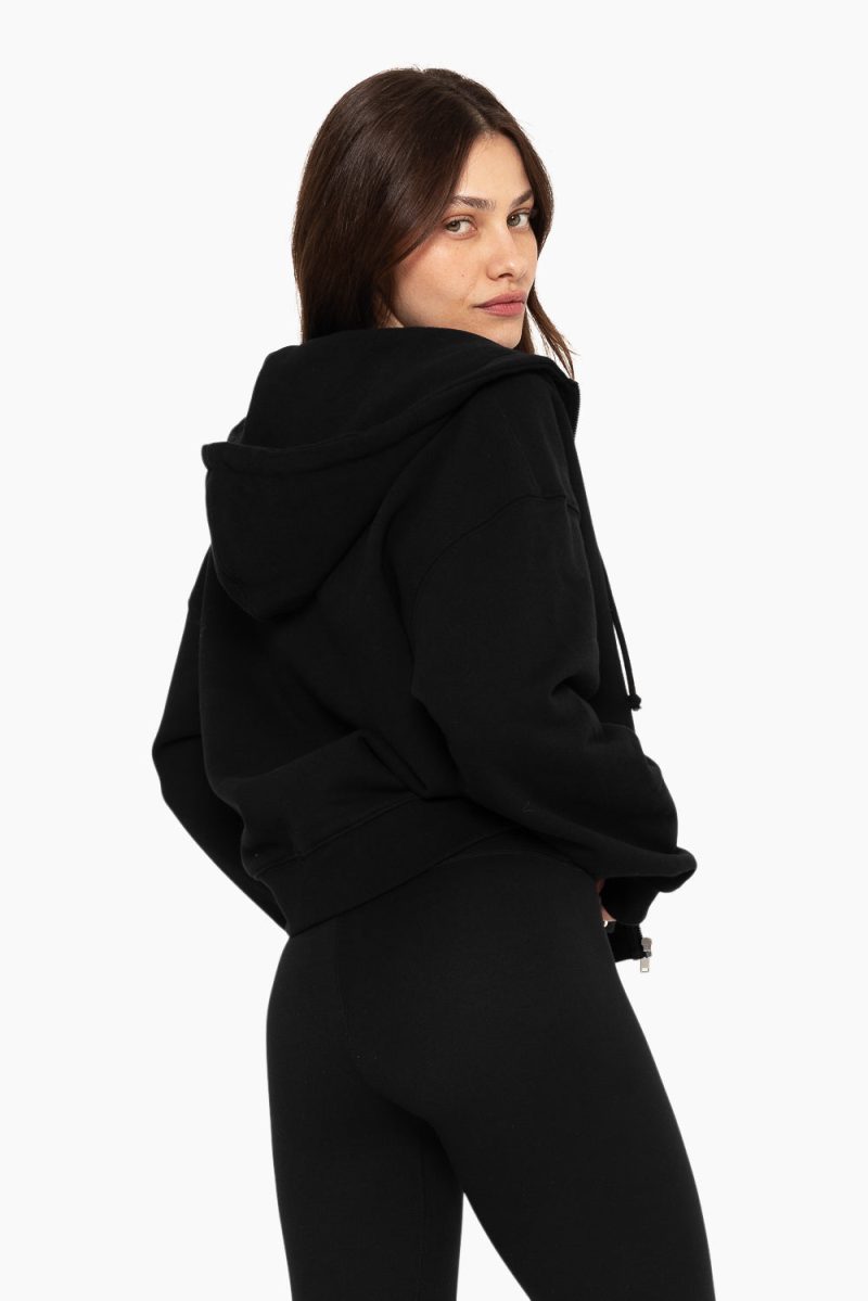 SET ACTIVE HEAVY COTTON ZIP HOODIE SWEATS ONYX 2