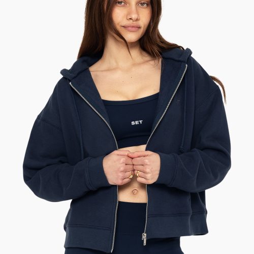 SET ACTIVE HEAVY COTTON ZIP HOODIE SWEATS OXFORD 4