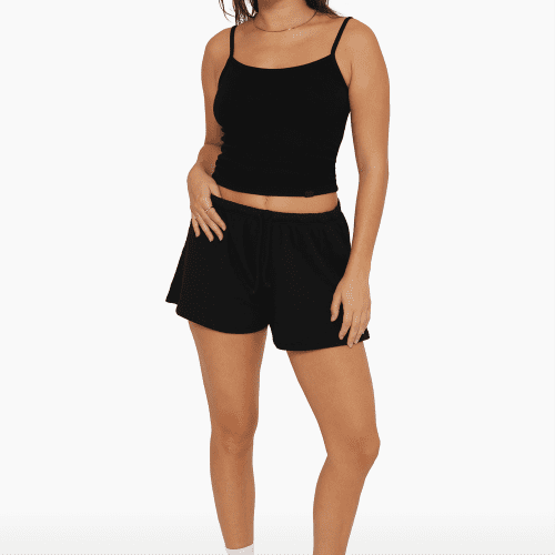 SET ACTIVE LIGHTWEIGHT SWEATS MINI SWEAT SHORTS ONYX 2