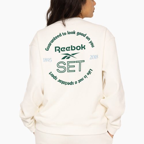 SET ACTIVE LIGHTWEIGHT SWEATS REEBOKxSET CREWNECK SWEATS BLANC 5