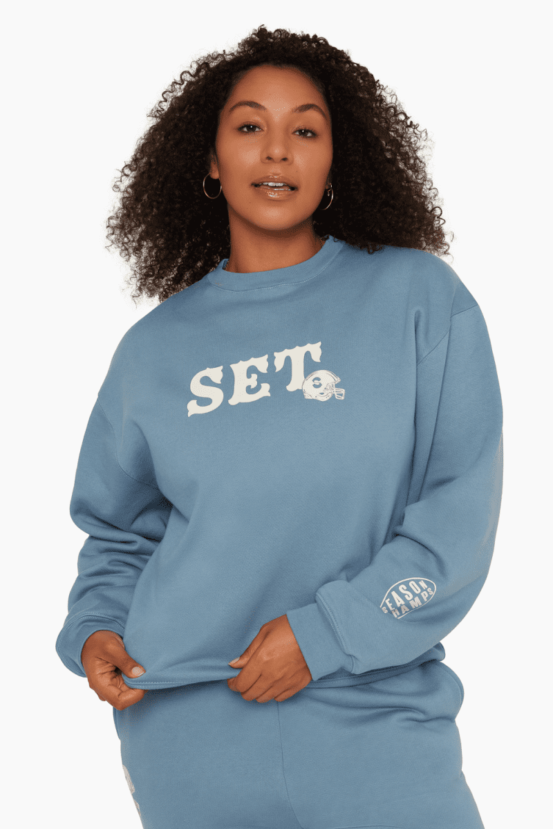 SET ACTIVE MERCH CREWNECK SWEATS STEEL 3