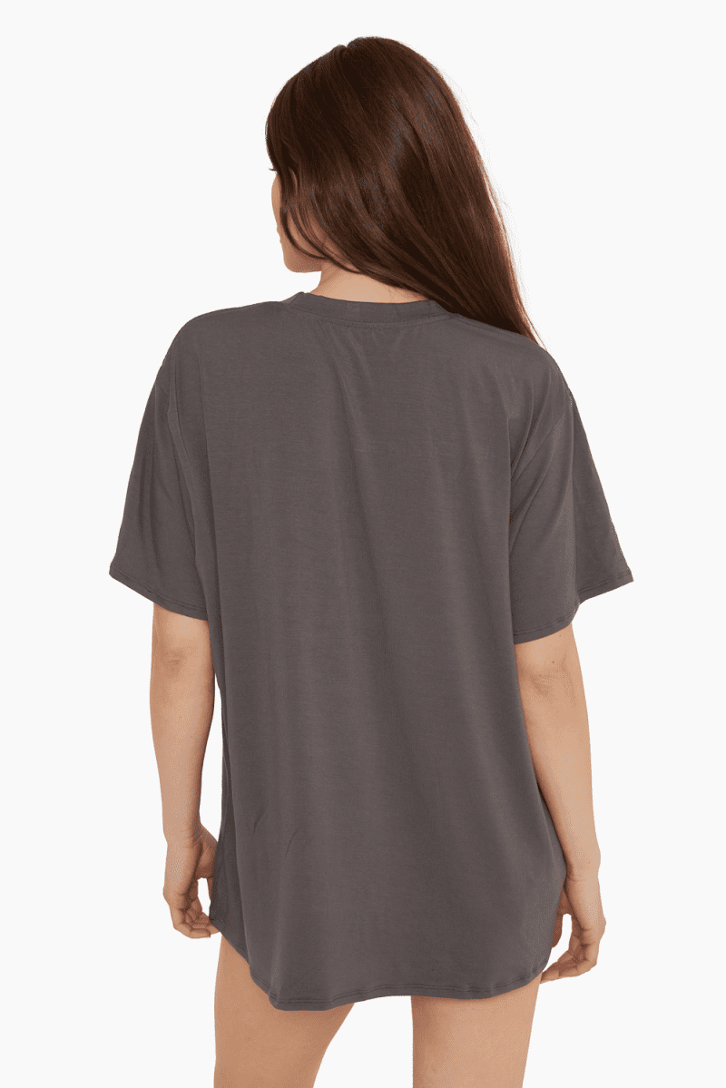 SET ACTIVE SLEEP OVERSIZED BOYFRIEND SLEEP TEE GRAPHITE 3