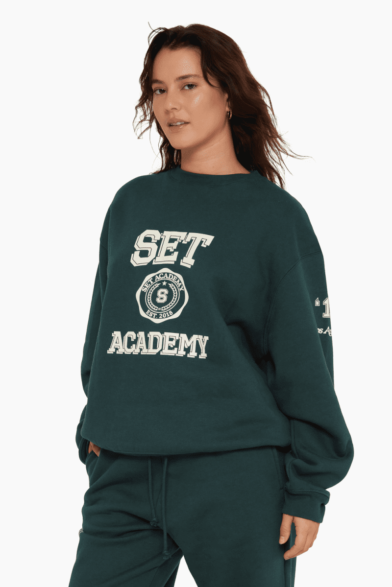 SET ACTIVE SWEATS MERCH CREWNECK IVY 1