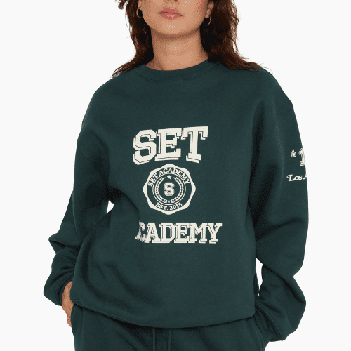 SET ACTIVE SWEATS MERCH CREWNECK IVY 3