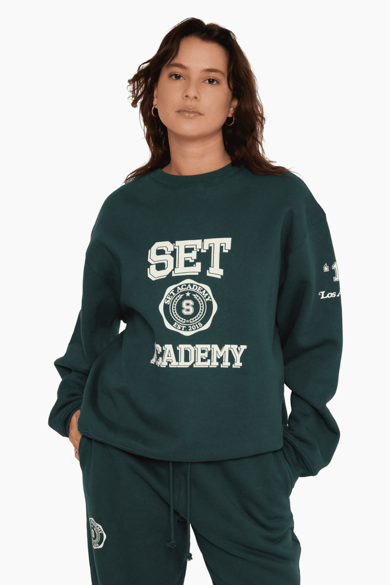 SET ACTIVE SWEATS MERCH CREWNECK IVY 3