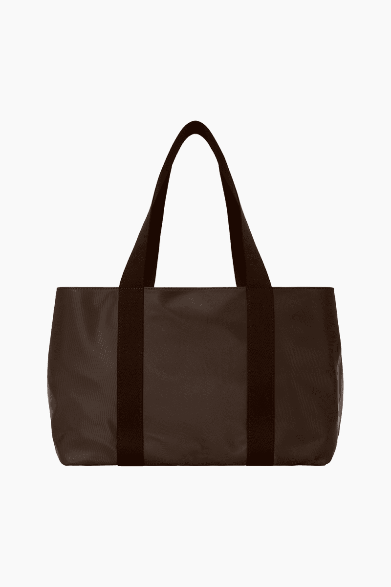 SET ACTIVE HEAVYWEIGHT NYLON BOXY TOTE ACCESSORIES ESPRESSO 1