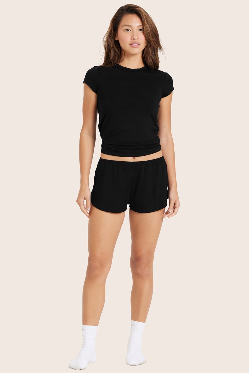 SLEEPJERSEY RELAXEDSLEEPSHORTS ONYX 2 3643