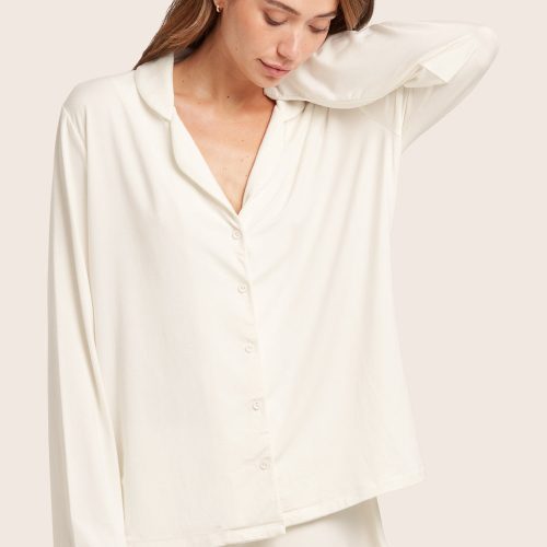 SLEEP BUTTONDOWN 3 BLANC 9329